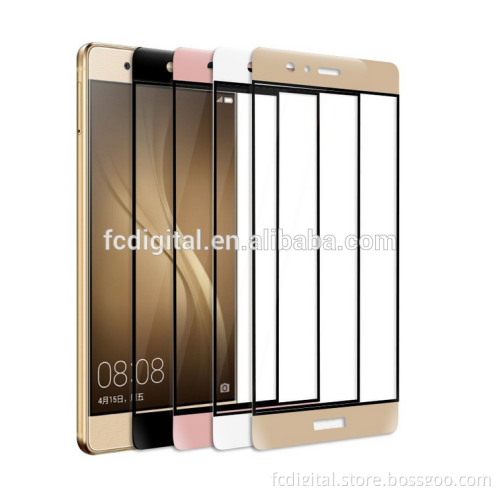 High Quality 0.26mm 9H 3D Full Cover Tempered Glass Screen Protector For Huawei P9